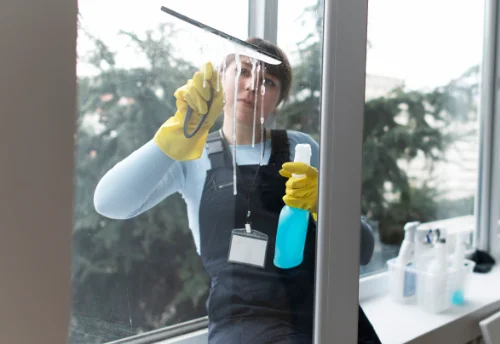 Nettoyage de vitres intérieures et extérieures à Rue